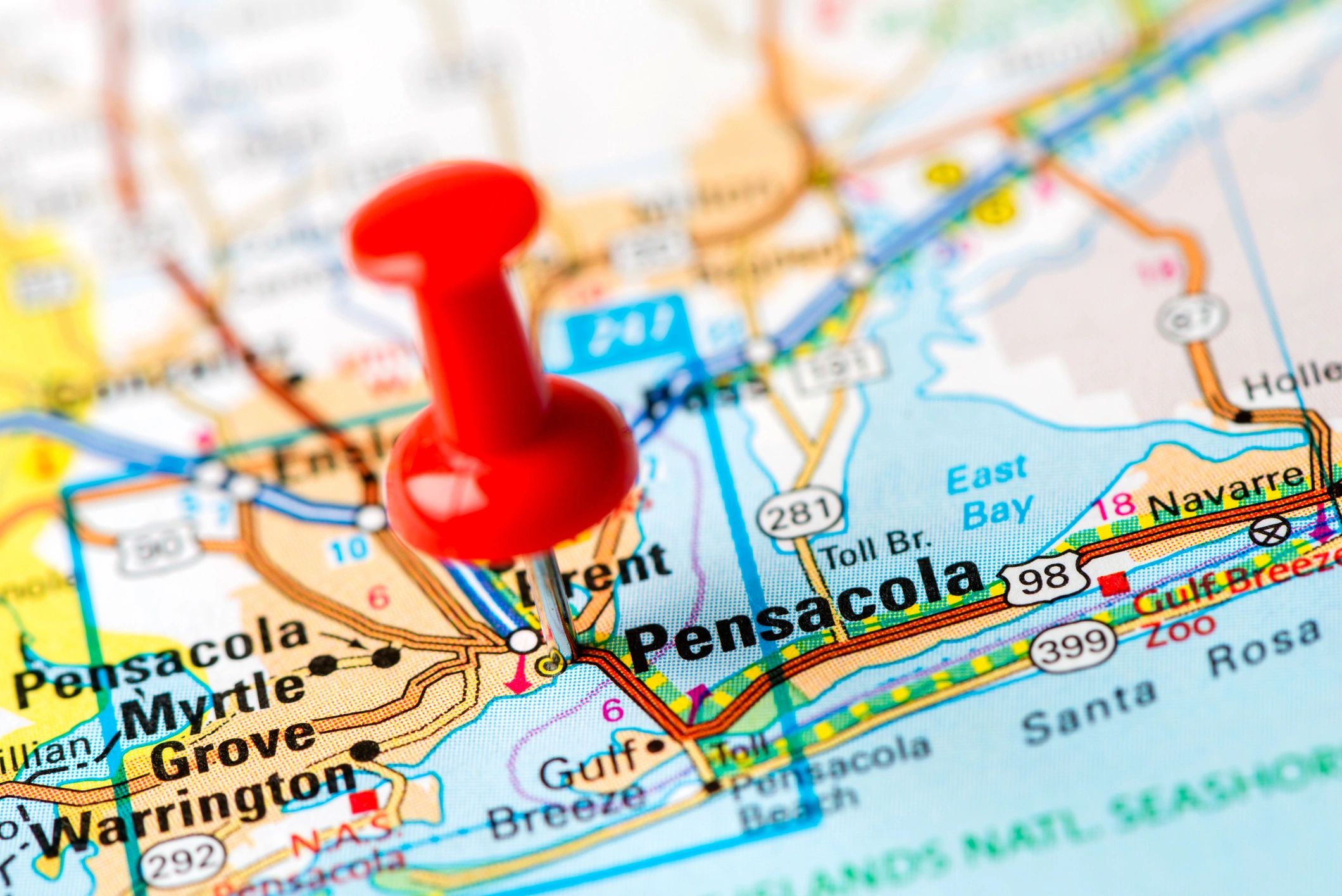 Pensacola map location