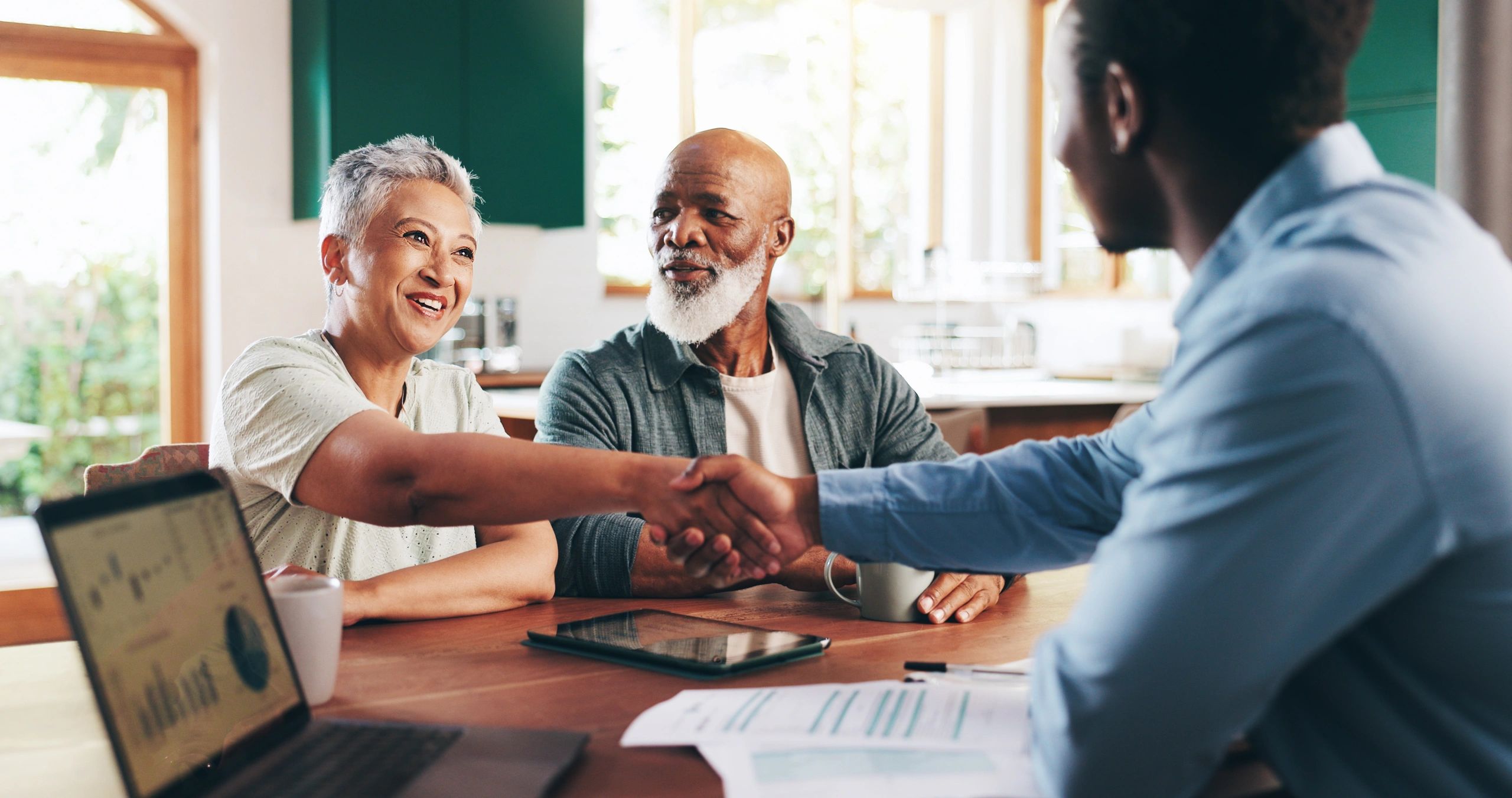 real estate agent handshake